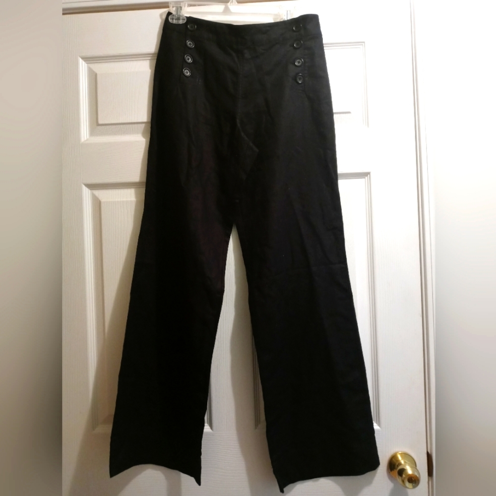 Women's black wide legged pants
